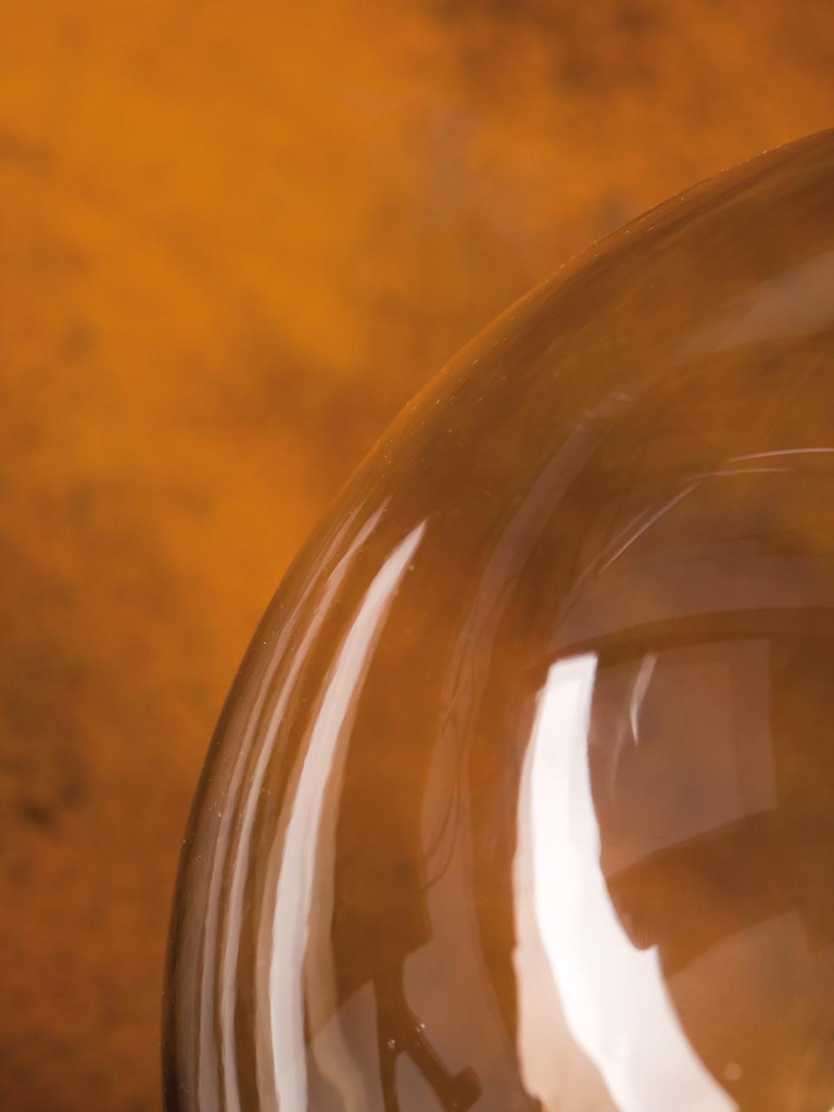 Lampada da esterno in termoplastico con sfera opale Ø 25cm nero