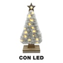 Albero legno tessuto led bianco cm15x5h33