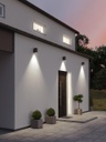 Lampada da soffitto in alluminio pressofuso, vetro trasparente, 40W, 4240 lumen, luce calda bianco