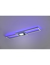Lampadario Plafoniera Rettangoli Doppia Emissione Led Ganado Nero Trio Lighting