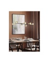 Lampadario Sospensione Minimal 7 Luci Cross Nero e Oro Trio Lighting