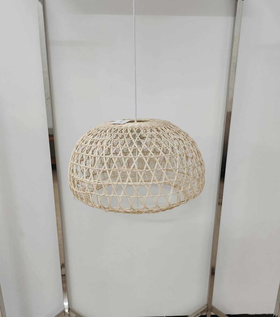 Lampadario rattan naturale con attaccocm ø50h30