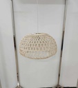 Lampadario rattan naturale con attaccocm ø50h30