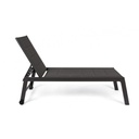 Lettino alto in alluminio con ruote Hilde antracite 32h cm iperbriko