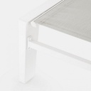 Lettino alto in alluminio con ruote Hilde bianco iperbriko
