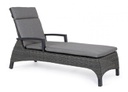 Lettino con cuscini Britton antracite  cm 205