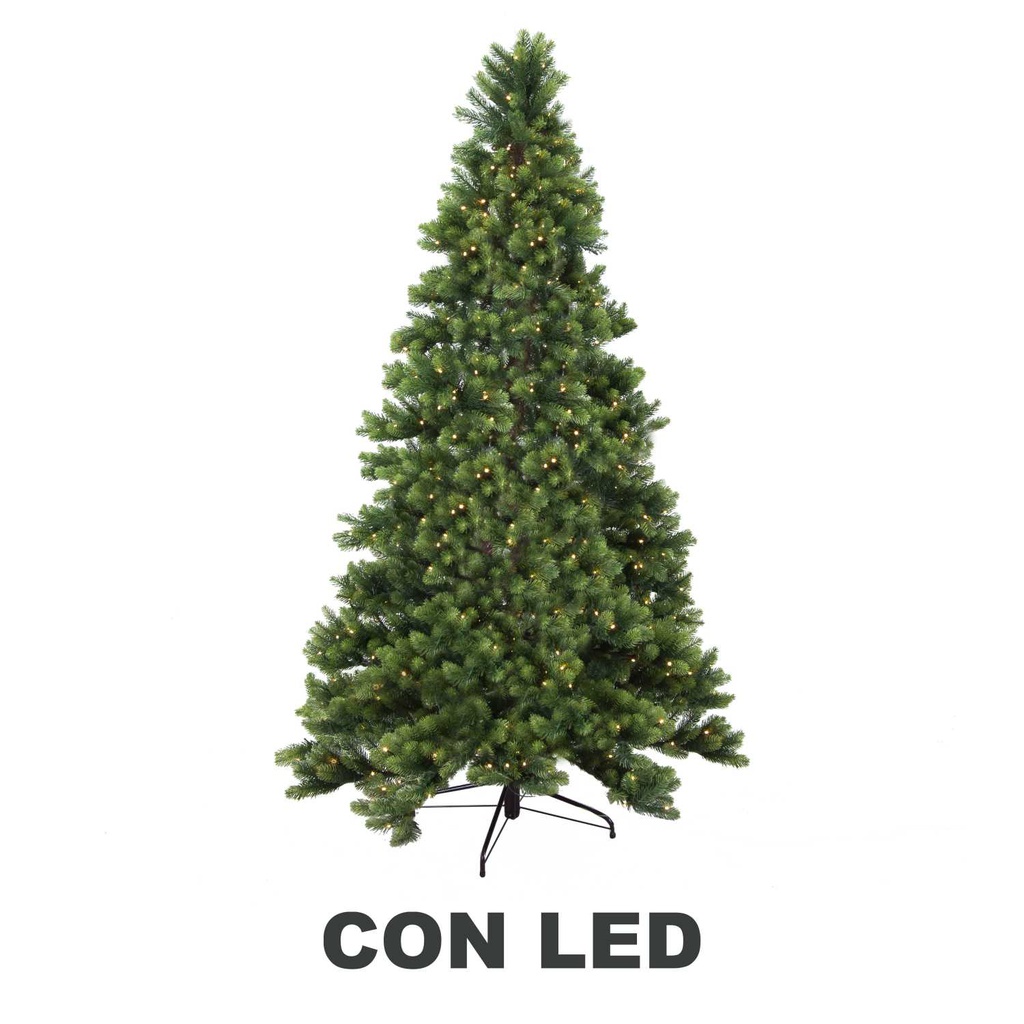 Albero monte durando 2093 rami 620 LED verde cm ø132h240