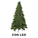 Albero monte durando 2093 rami 620 LED verde cm ø132h240