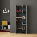 Libreria Oppa tortora turchese 60x162 EFFEZ