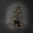 Albero plastica con led bianco cm38x10h51