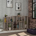 Libreria orizzontale bifacciale tortora Karmato   96x25,5xh.168,5 cm cm (KARMATOTORTORA-MKT02131507)