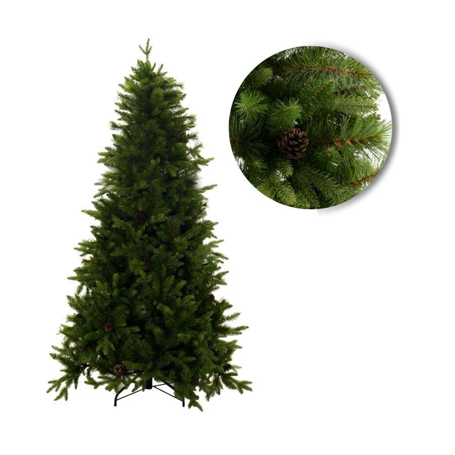Albero sinai verde c-pigne cmø107h150 con 1274 rami