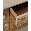 Madia 4 ante 1 cassetto in Legno di mango marrone 47x 160x h. 75 cm
