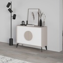 Madia Gora 110x35.6x82 cm Light Mocha con Ante Bianco