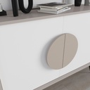 Madia Gora 110x35.6x82 cm Light Mocha con Ante Bianco