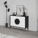 Madia Gora 110x35.6x82 cm Struttura Bendir e Ante Bianco