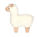 Alpaca legno tessuto biancocm 26x4h22
