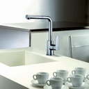 Miscelatore Monoc. Lavello Con Doccia Estraibile Linea Sly