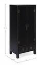 Mobile 2 ante - 2 cassetti pechino nero in legno stile design