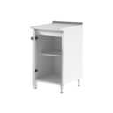 Mobile base per cucina Bianco Frassinato 1 anta Cm 40x50xH 85