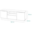 Mobile porta TV Mundi 2 ante e 1 ribalte 