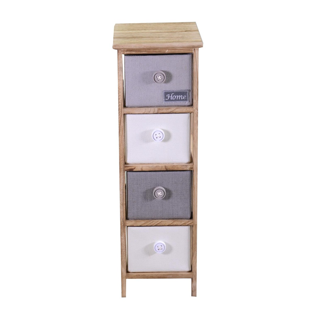 Mobiletto brenda cassettiera bottone 4 cassetti cm 26x32h81