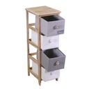 Mobiletto brenda cassettiera bottone 4 cassetti cm 26x32h81