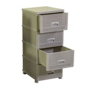Mobiletto cassettiera 4 cassetti crema cm 43x36