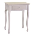 Mobiletto legno console norimberga 1 cassetto crema cm60x34h78