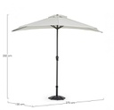 Ombrellone Kalife Mezzaluna 2.7 Natur - 