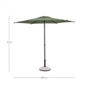Ombrellone Samba C-Snodo 2.7M Antr-Olive