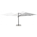 Ombrellone a braccio in alluminio grigio chiaro LED Ines 3x3 cm (copia)