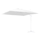 Ombrellone alluminio con palo laterale bianco 3x4 m