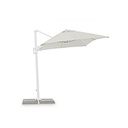 Ombrellone braccio Eden bianco-naturale 2x3 m iperbriko