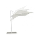 Ombrellone braccio Eden bianco-naturale 2x3 m iperbriko