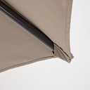 Ombrellone da giardino Tortora KALIFE diametro 300x h242 cm