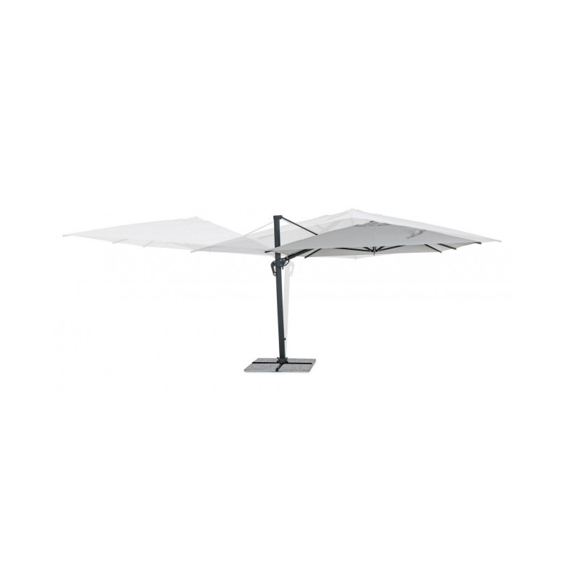 Ombrellone da giardino con braccio a 360° INES 300x400x h265 cm iperbriko