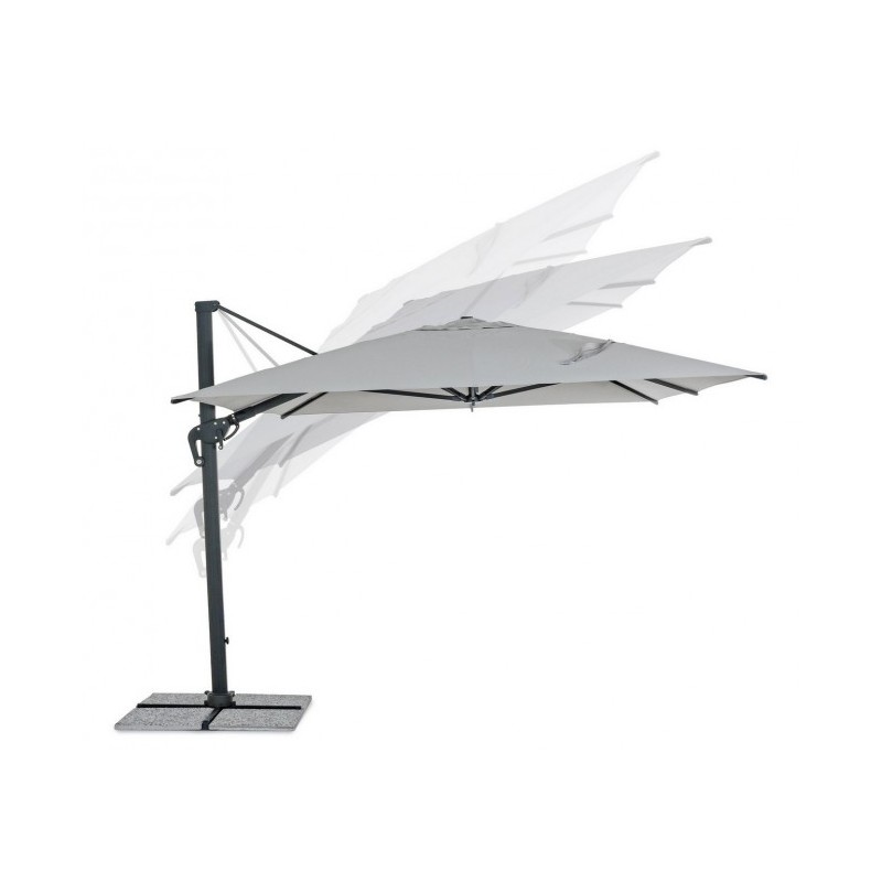 Ombrellone da giardino con braccio a 360° INES 300x400x h265 cm iperbriko