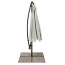 Ombrellone da giardino con braccio a 360°Texas cm 300x h260 Antracite-Natural iperbriko