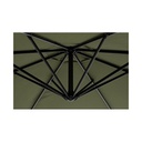 Ombrellone da giardino con braccio a 360°Texas cm 300x h260 Antracite-Olive