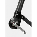 Ombrellone da giardino con braccio a 360°Texas cm 300x h260 Antracite-Tortora