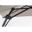 Ombrellone da giardino con braccio diametro 300x h253 cm SORRENTO Antracite-Tortora iperbriko