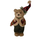 Orso tessuto verde cm17x11h37