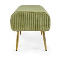 Panca 2 posti Selena color Olive in velluto