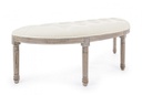 Panca naturale in tessuto stile classico
