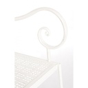Panca pieghevole due posti in acciaio Bianca EMILY 115x60x h92 cm