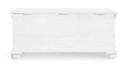 Panca portatutto shabby intarsiata bianca cm 100 x 50 x 45h