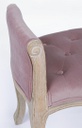 Panca singola classica legno velluto Diva cm 71 x 48 x 60