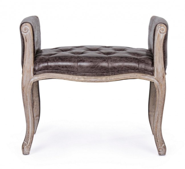 Panca singola dark in tessuto effetto pelle stile design