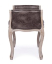 Panca singola dark in tessuto effetto pelle stile design